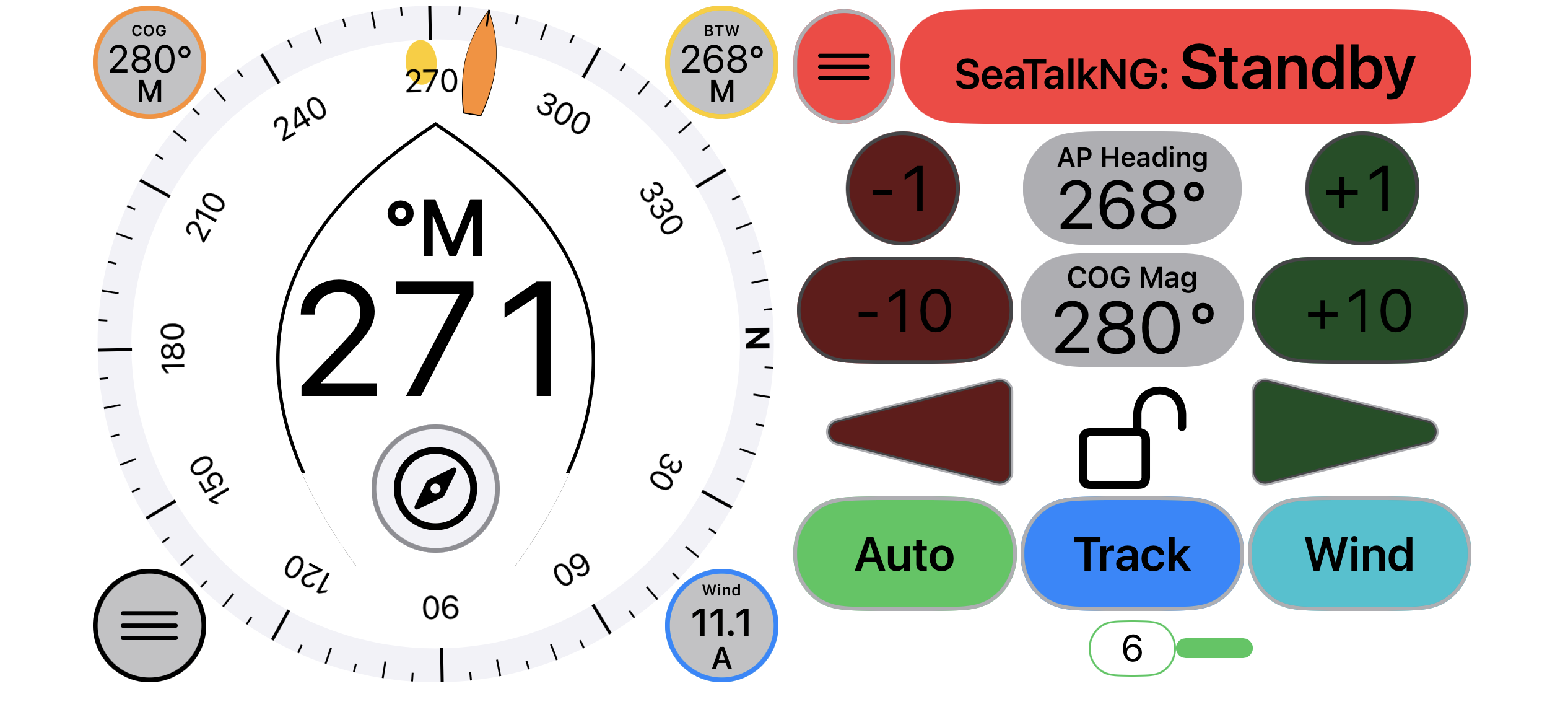 Compass and autopilot